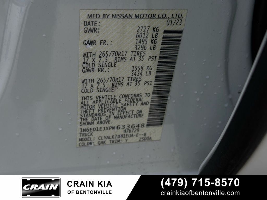 2023 Nissan Frontier PRO-X - CLEAN CARFAX HISTORY