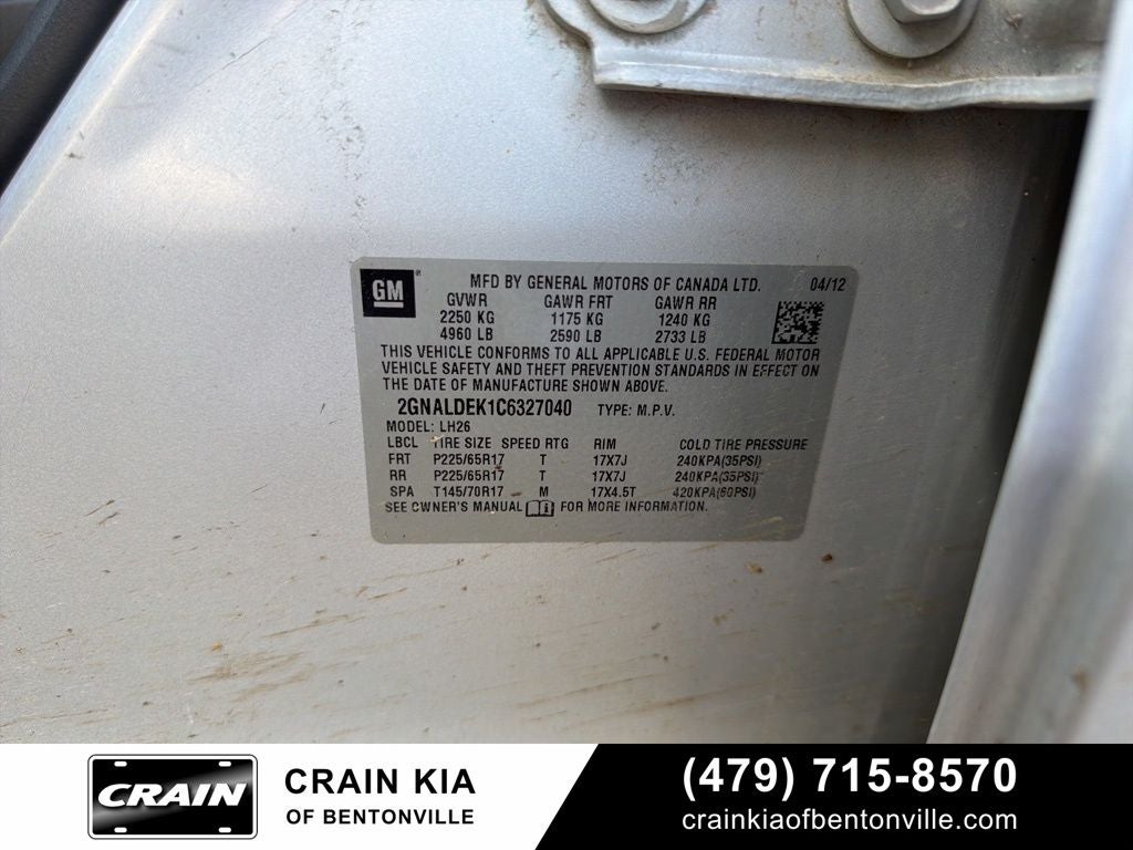 2012 Chevrolet Equinox LT - CLEAN CARFAX HISTORY