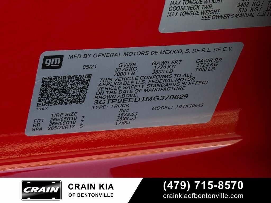 2021 GMC Sierra 1500 AT4 - 6" LIFT KIT! / 4WD / ONE OWNER