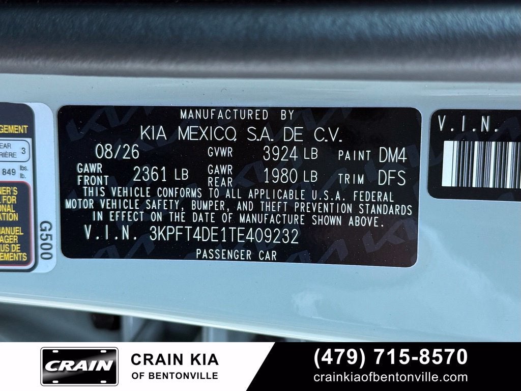 2026 Kia K4 LXS