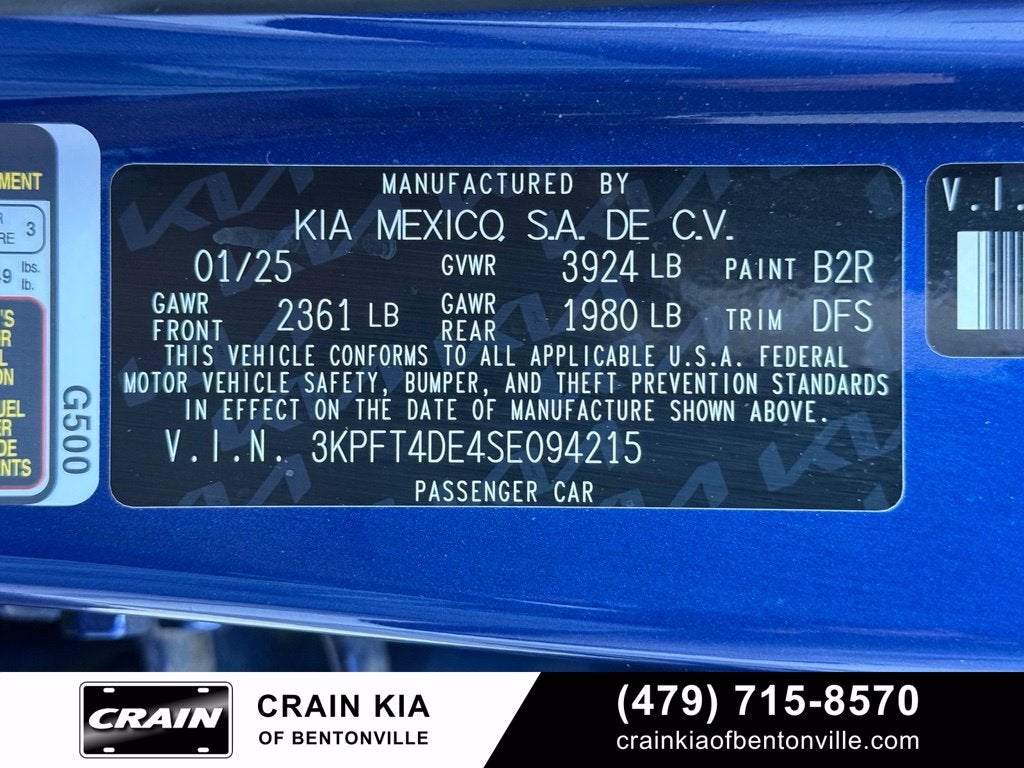 2025 Kia K4 LXS - KIA CPO / CLEAN CARFAX / ONE OWNER