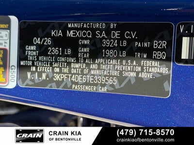 2026 Kia K4 LXS