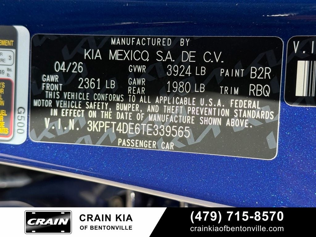 2026 Kia K4 LXS