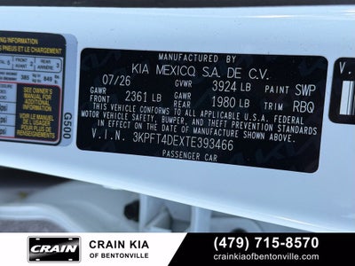 2026 Kia K4 LXS