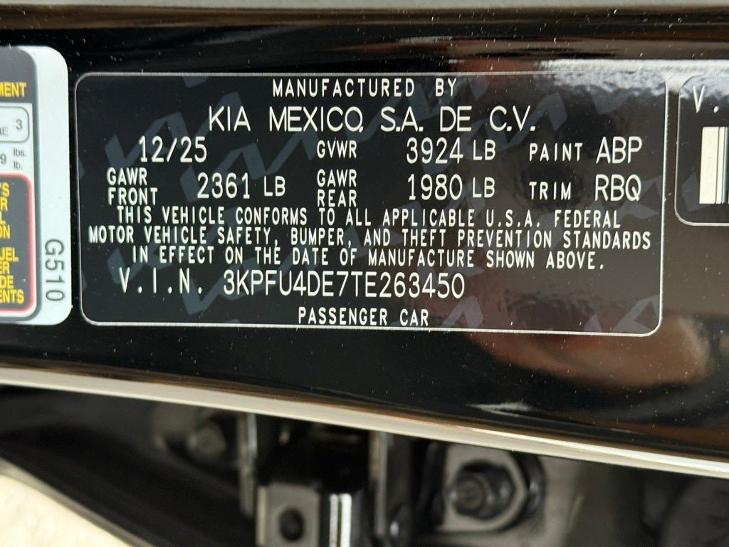 2026 Kia K4 EX