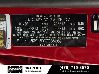 2026 Kia K4 GT-Line Turbo