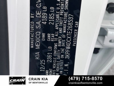 2026 Kia K4 GT-Line Turbo