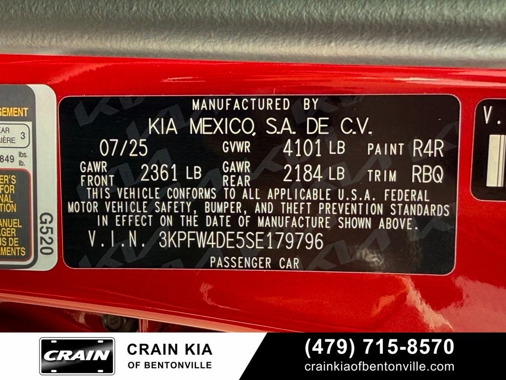 2025 Kia K4 GT-Line - KIA CPO / PANORAMIC SUNROOF / ONE OWNER