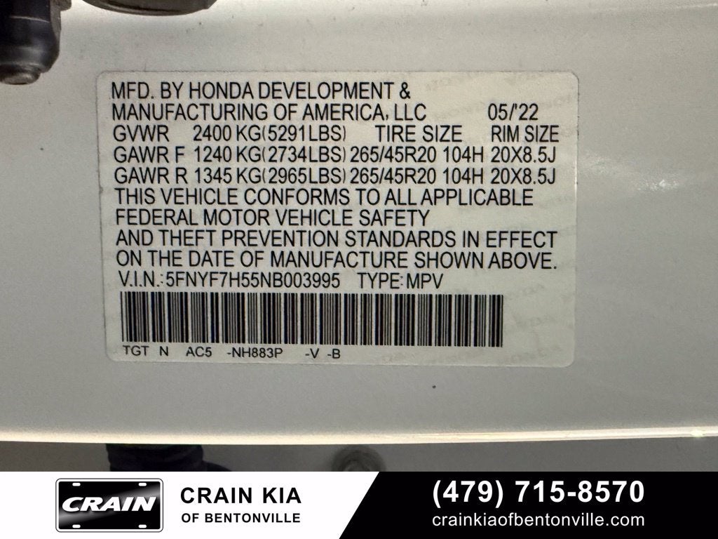 2022 Honda Passport EX-L - SUNROOF / CARFAX ONE OWNER
