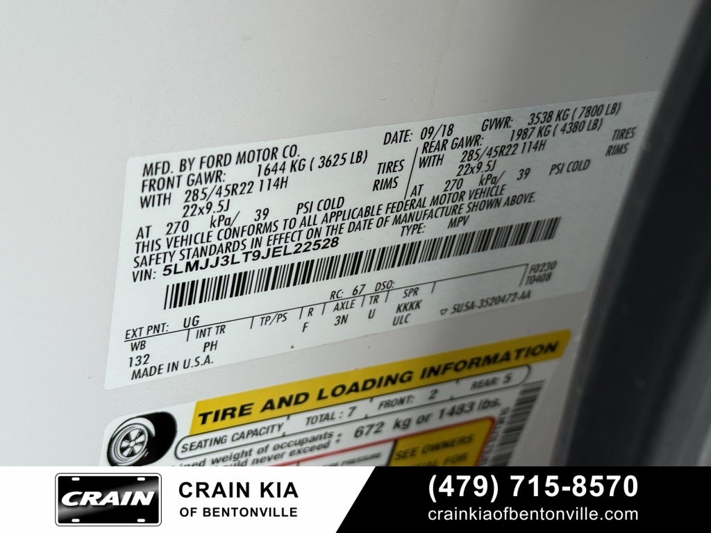 2018 Lincoln Navigator L L Reserve - 4WD / PANORAMIC SUNROOF / CLEAN CARFAX