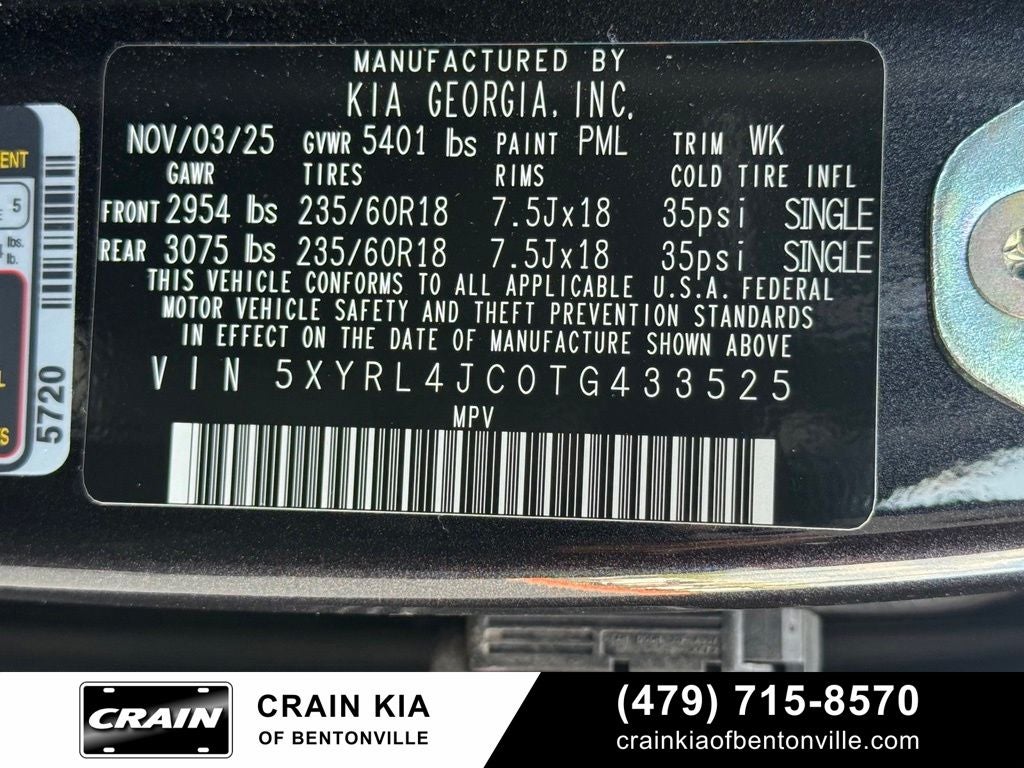 2026 Kia Sorento S