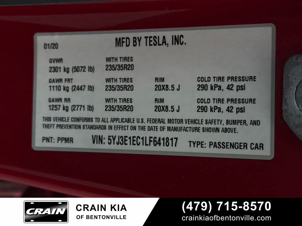 2020 Tesla Model 3 Performance - AWD