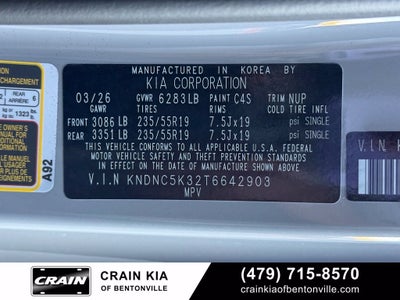2026 Kia Carnival EX