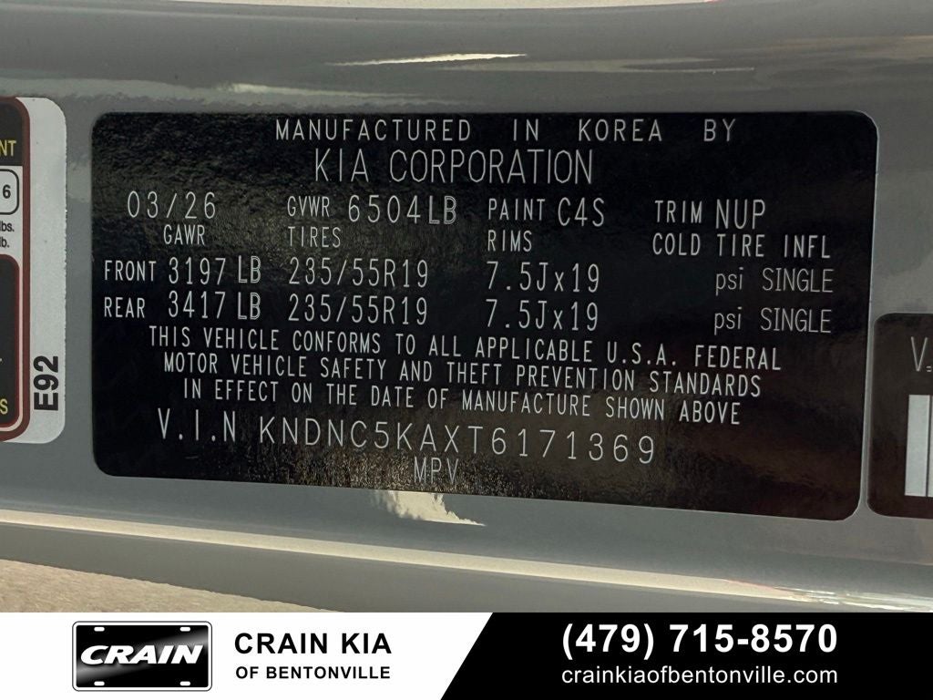 2026 Kia Carnival Hybrid EX
