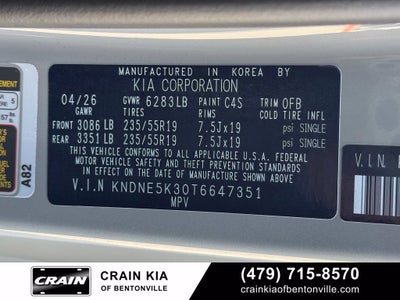 2026 Kia Carnival SX Prestige