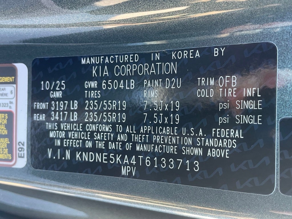 2026 Kia Carnival Hybrid SX Prestige