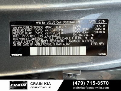 2017 Volvo V90 Cross Country T6 AWD - AWD / PANORAMIC SUNROOF