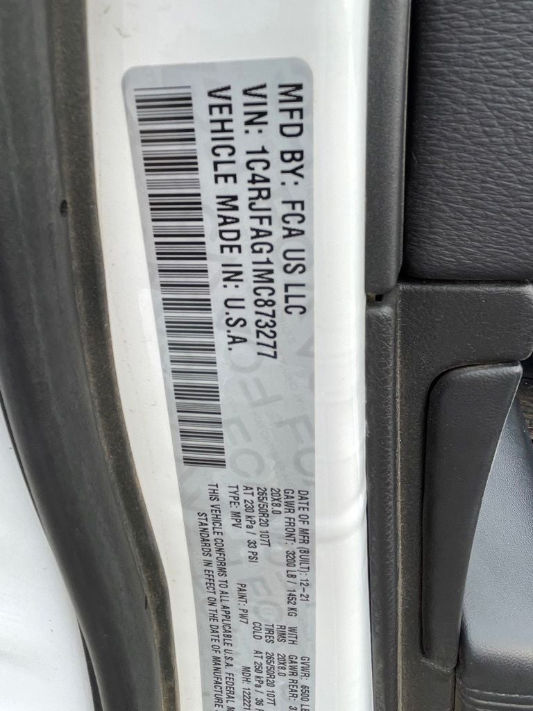 2021 Jeep Grand Cherokee Laredo X 4X4 / ONE OWNER