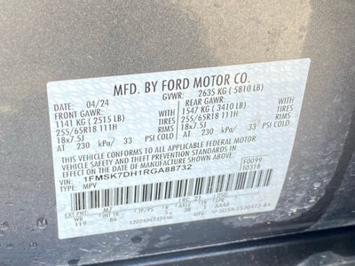 2024 Ford Explorer XLT