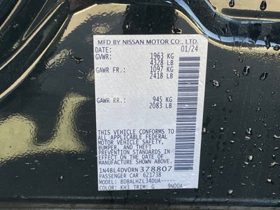 2024 Nissan Altima 2.5 SV ONE OWNER