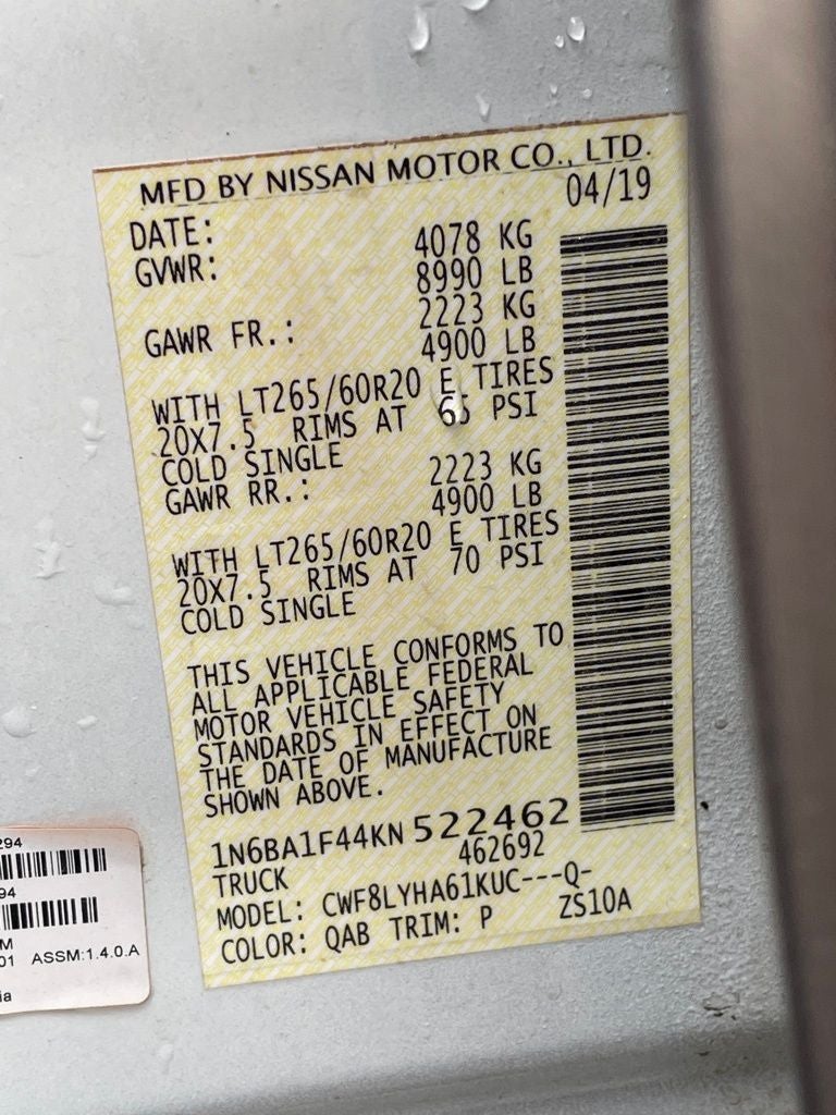 2019 Nissan Titan XD Platinum Reserve