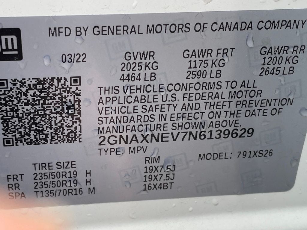 2022 Chevrolet Equinox Premier SUNROOF / HEATED SEATS / ONE OWNER