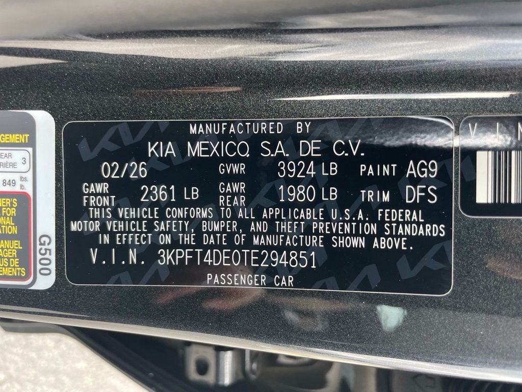 2026 Kia K4 LXS