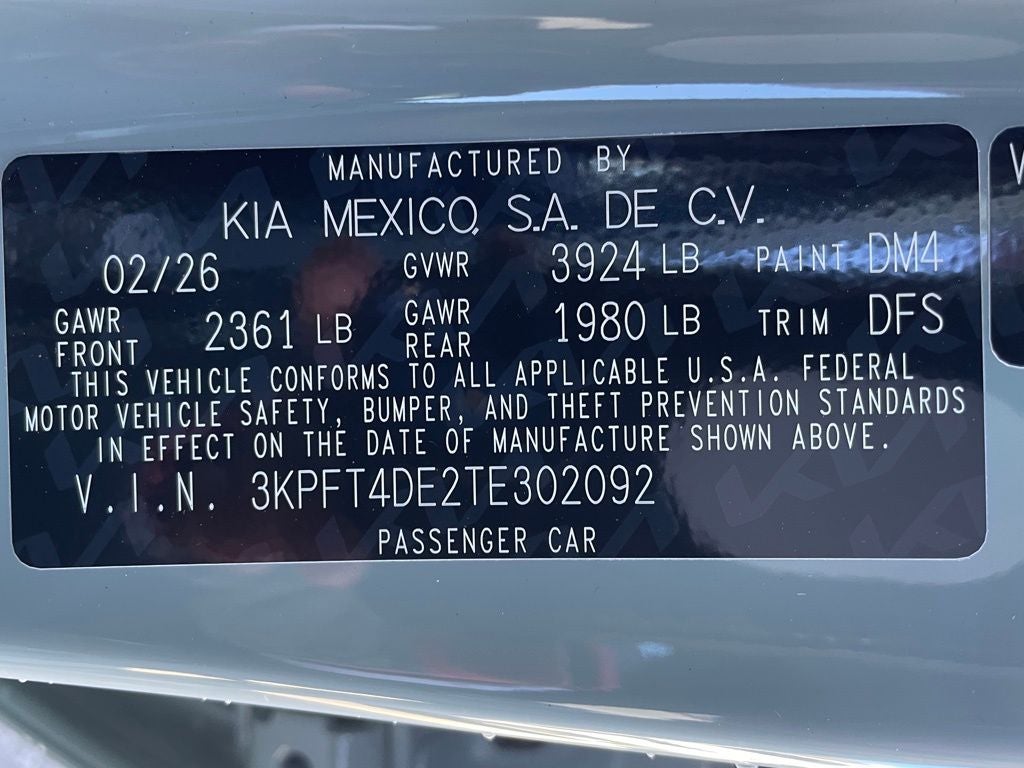 2026 Kia K4 LXS