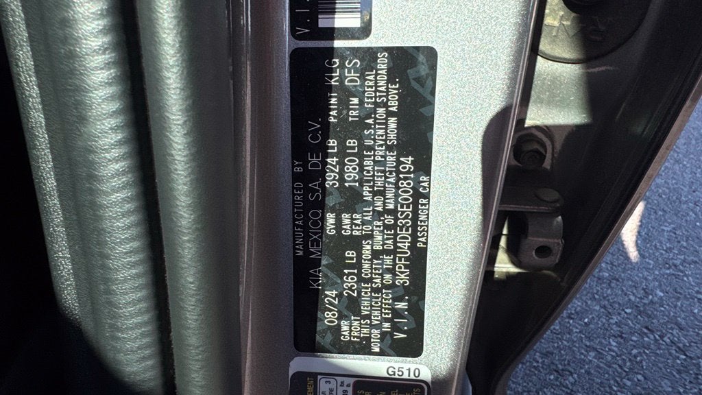 2025 Kia K4 EX WIRELESS CHARGING / REMOTE START