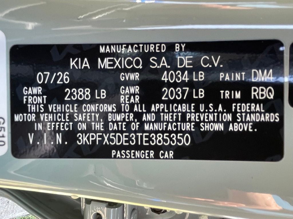2026 Kia K4 EX