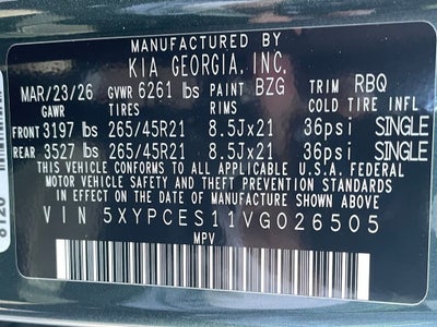 2027 Kia Telluride X-Line EX