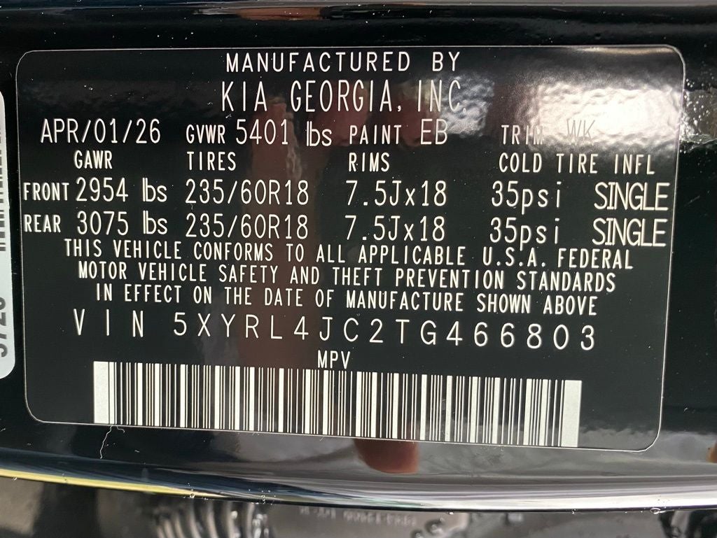 2026 Kia Sorento S