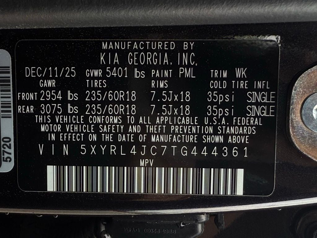 2026 Kia Sorento S