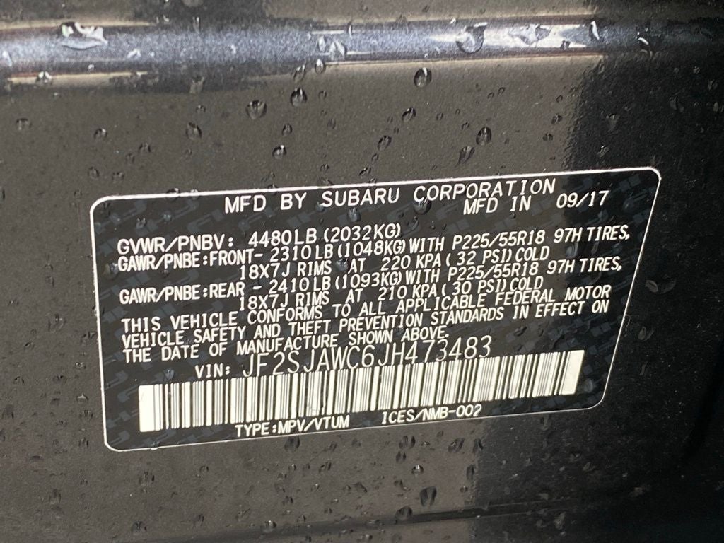 2018 Subaru Forester 2.5i Touring AWD / ONE OWNER / HEATED SEATS