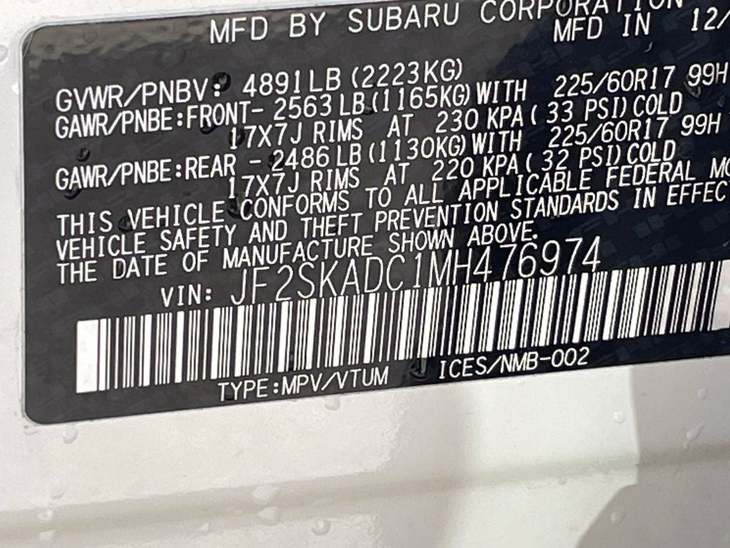 2021 Subaru Forester Base