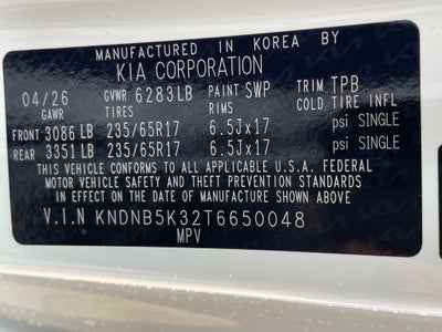 2026 Kia Carnival LXS