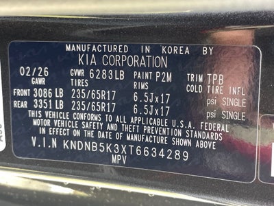 2026 Kia Carnival LXS