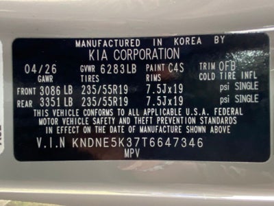 2026 Kia Carnival SX Prestige