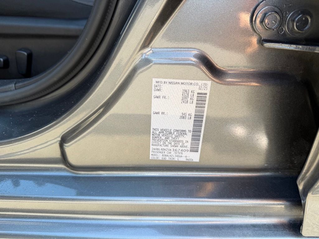 2025 Nissan Altima 2.5 SV