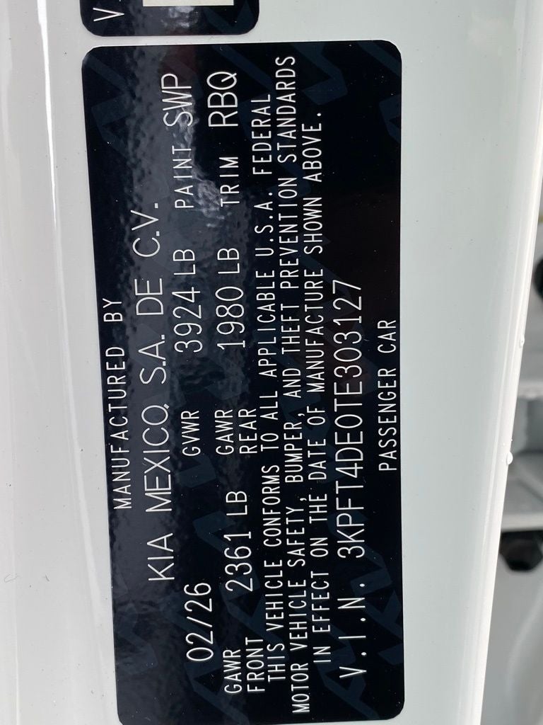 2026 Kia K4 LXS