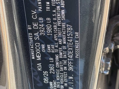2026 Kia K4 LXS