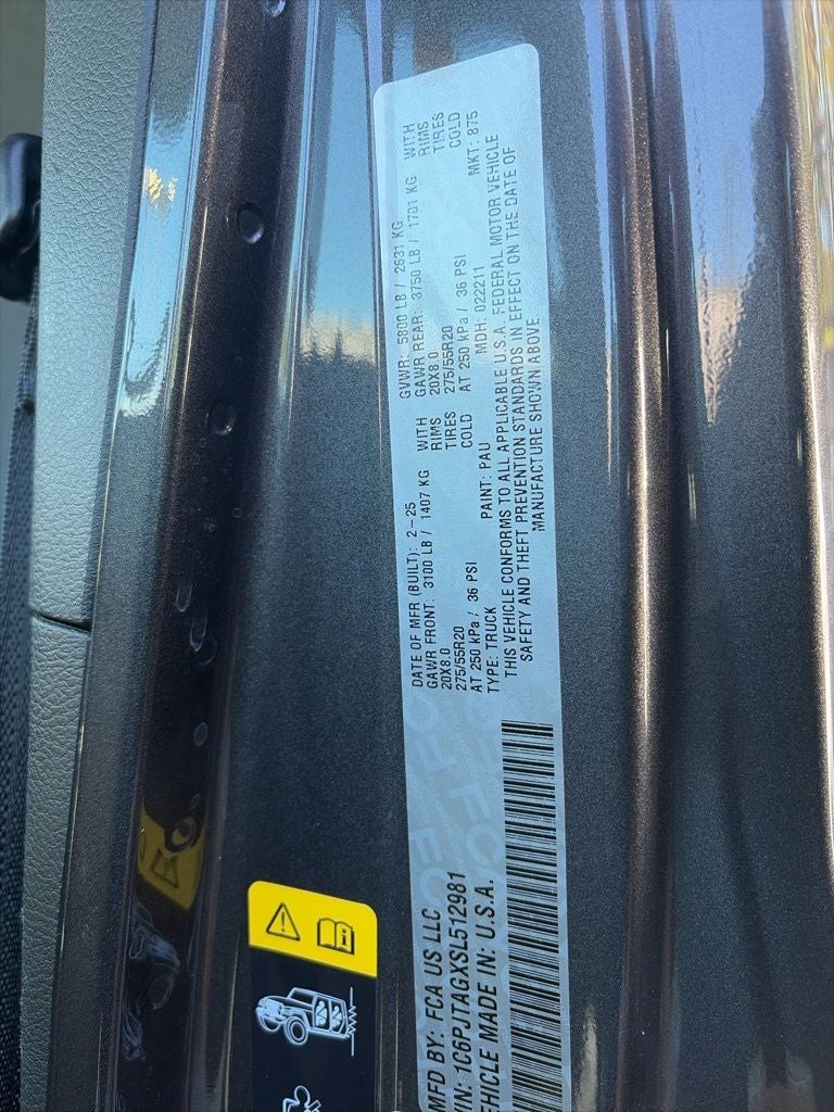 2025 Jeep Gladiator Nighthawk SUPER CLEAN 1 OWNER!!