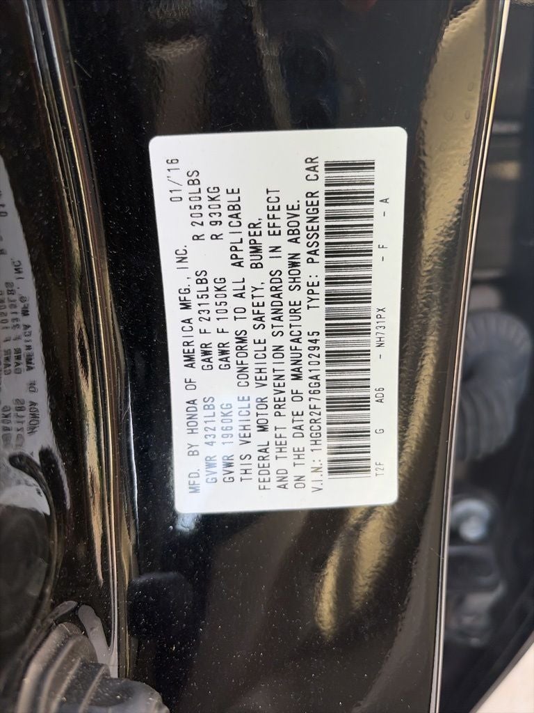 2016 Honda Accord EX