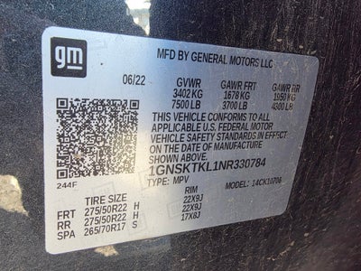 2022 Chevrolet Tahoe High Country