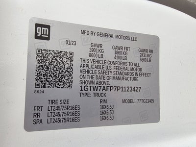 2023 GMC Savana 2500 Work Van