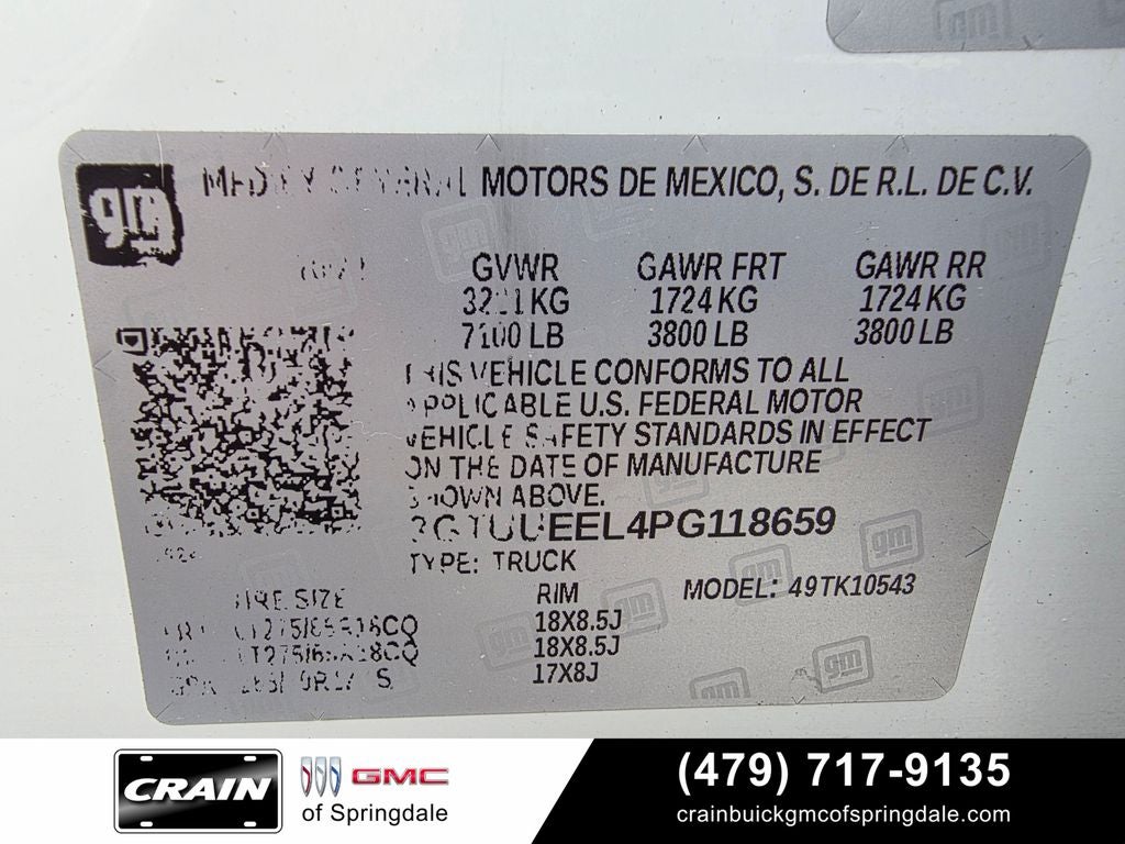 2023 GMC Sierra 1500 AT4 6.2L Heated Seats / 4WD / Nav