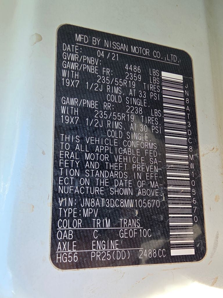 2021 Nissan Rogue Platinum