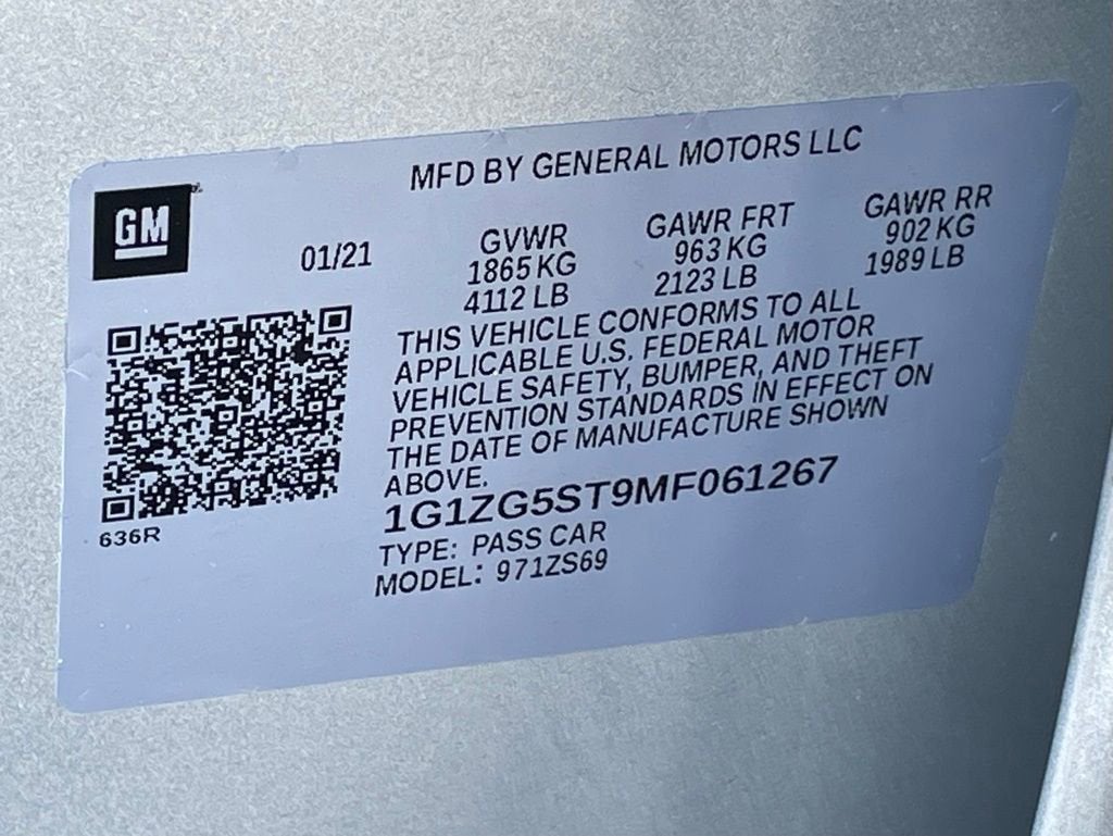 2021 Chevrolet Malibu RS