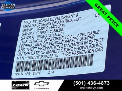 2022 Honda Accord Sedan Sport