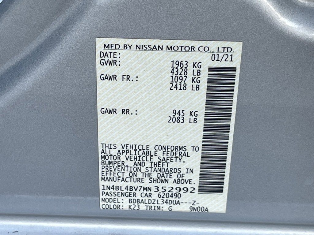 2021 Nissan Altima 2.5 S